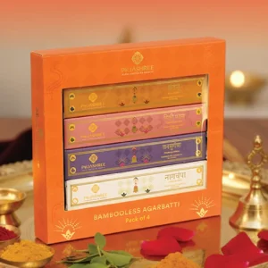 Pujashree Bambooless Agarbatti (Pack of 4) - Pure Aroma for Pooja & Peace