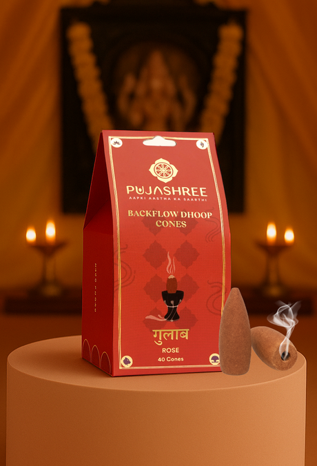 Rose Backflow Dhoop Cones (40 pcs) - Image 5