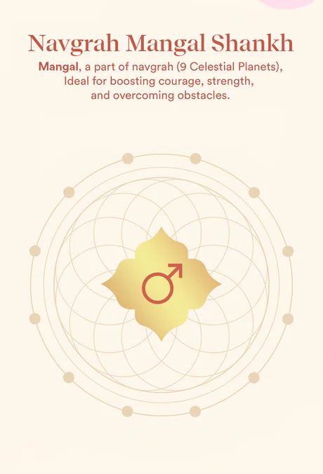 Mangal Shankh 1 Pc | Navagraha Shankh | Helps Invoke Planetary Blessings | Attracts Courage & Confidence - Image 3
