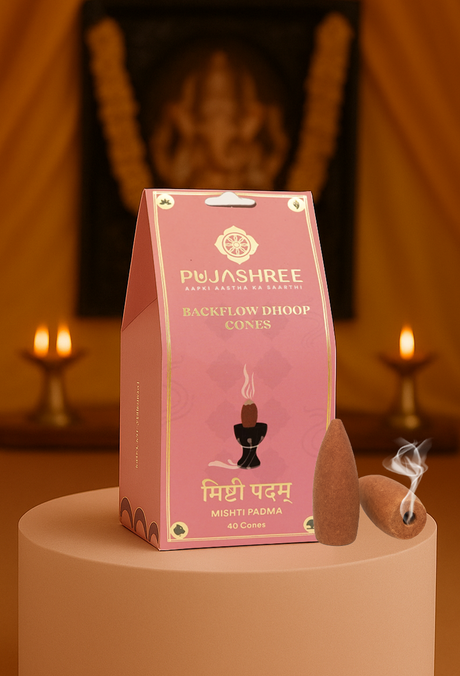 Mishti Padma Back Flow Dhoop Cones 40 pcs - Image 3