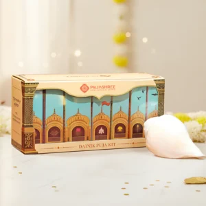 Pujashree Dainik Shubh Pooja Combo – Complete Daily Worship Set with Blowing Shankh for Auspicious Beginnings