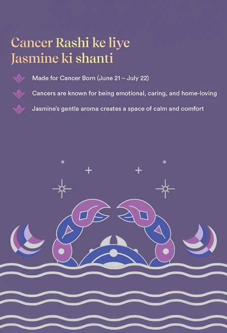 Cancer Zodiac Dhoop Cones 50 pcs- Jasmine - Image 8
