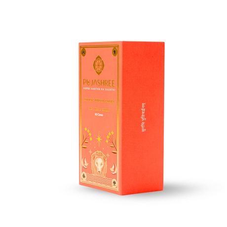 Leo Zodiac Dhoop Cones 50 pcs - Night Queen - Image 6