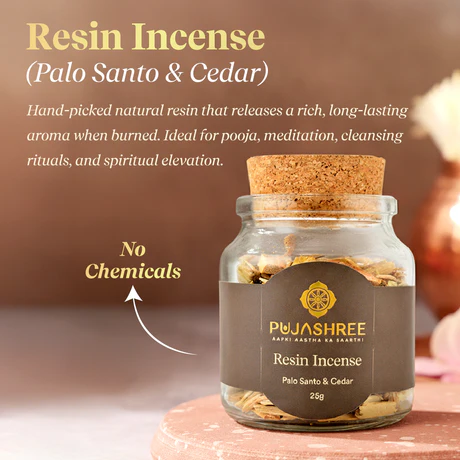 Resin Incense - Palo Santo & Cedar - Image 2