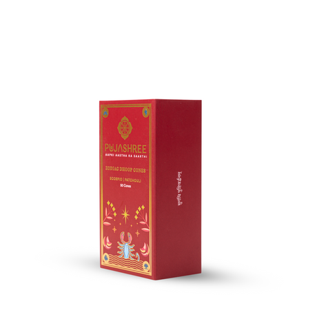 Scorpio Zodiac Dhoop Cones 50 pcs -Patchouli - Image 4