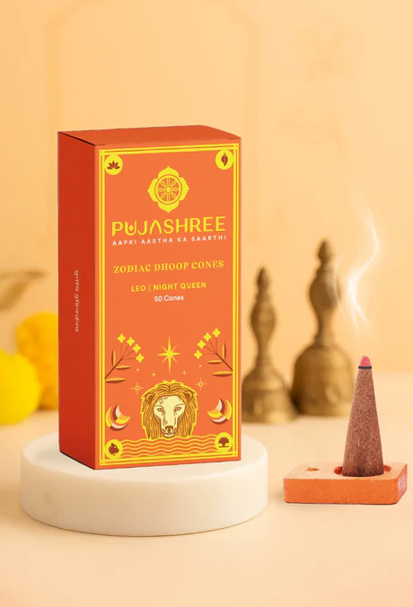 Leo Zodiac Dhoop Cones 50 pcs - Night Queen - Image 2