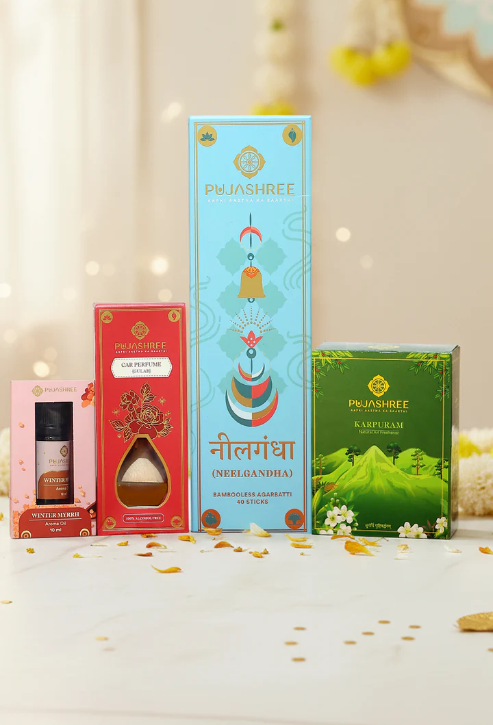 Pujashree Aroma Wellness Box – Healing Aroma for Mind, Body & Space
