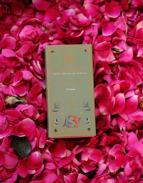 Pisces Zodiac Dhoop Cones 50 pcs - Lotus - Image 11