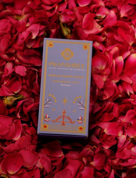 Sagittarius Zodiac Dhoop Cones 50 pcs - Clove - Image 11