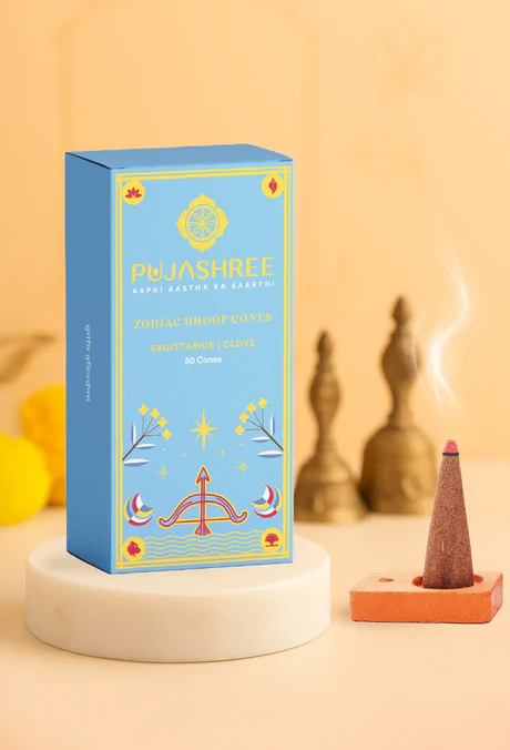 Sagittarius Zodiac Dhoop Cones 50 pcs - Clove - Image 2