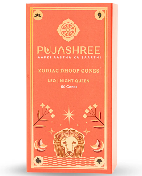 Leo Zodiac Dhoop Cones 50 pcs - Night Queen - Image 9