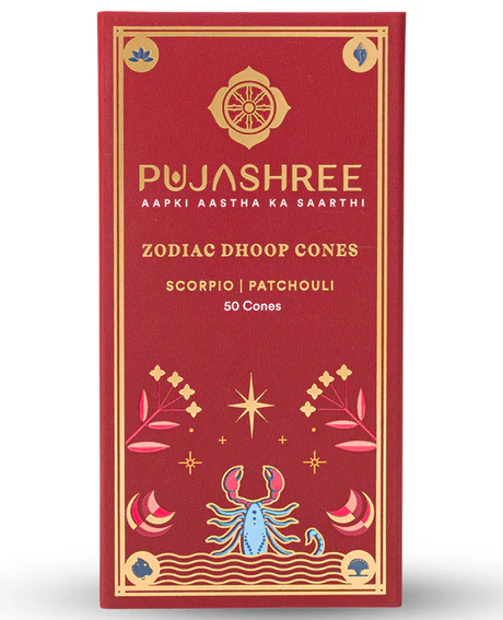 Scorpio Zodiac Dhoop Cones 50 pcs -Patchouli - Image 9