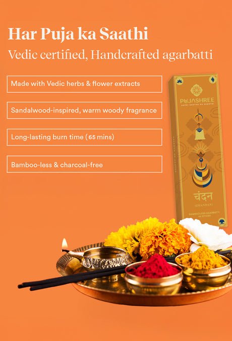 Chandan Bambooless Agarbatti - Sacred Sandalwood Aroma for Divine Connection & Inner Peace - Image 12